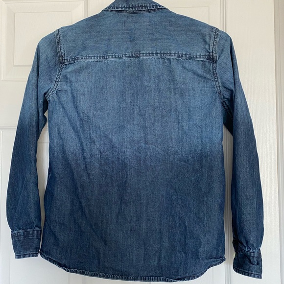 A&F denim button down shirt for kids- size 9/10 - Picture 2 of 5